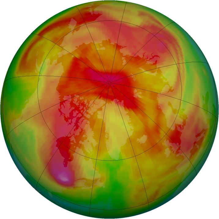 Arctic ozone map for 06 April 1979
